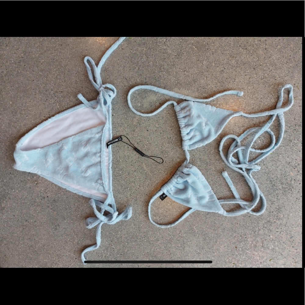 Terry cloth monogram bikini ( brand new )